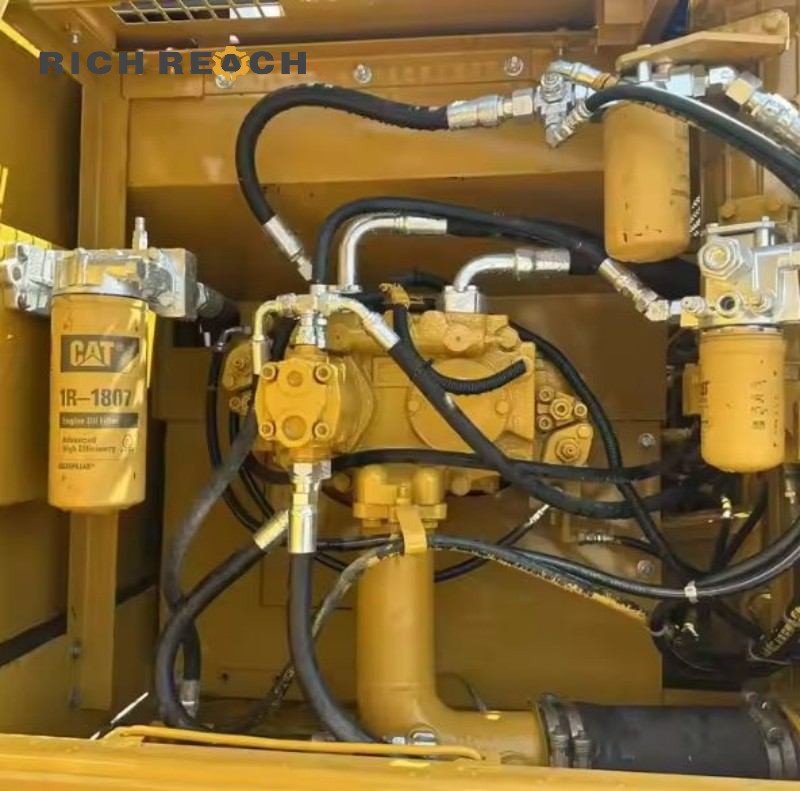 Close-up of the cab interior and controls in a 2021 Cat 325C excavator, 500 hours, $30,800